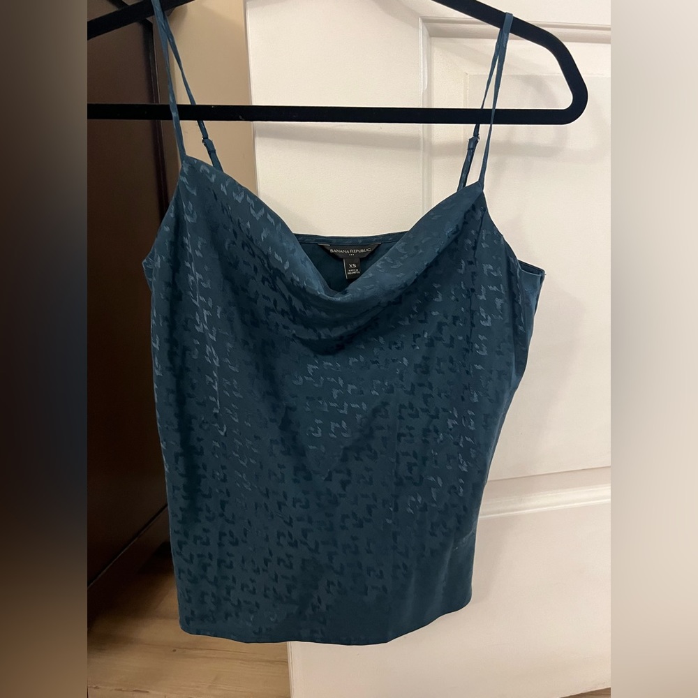 NWT Banana Republic draped satin tank
